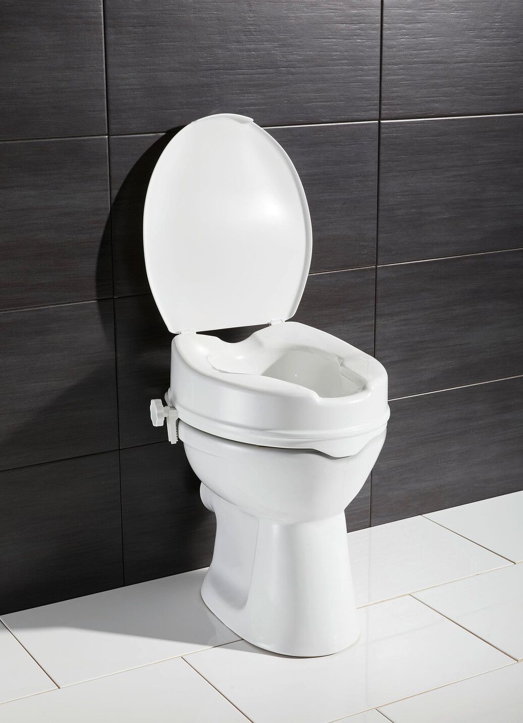 Toilettensitzerhöhung mit Deckel