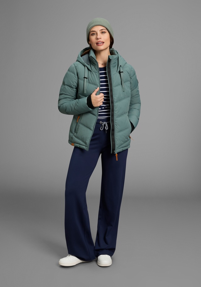 KangaROOS Winterjacke mit Kapuze mit Kapuze und Kordelzug,  Reissverschlusstaschen und Innentasche