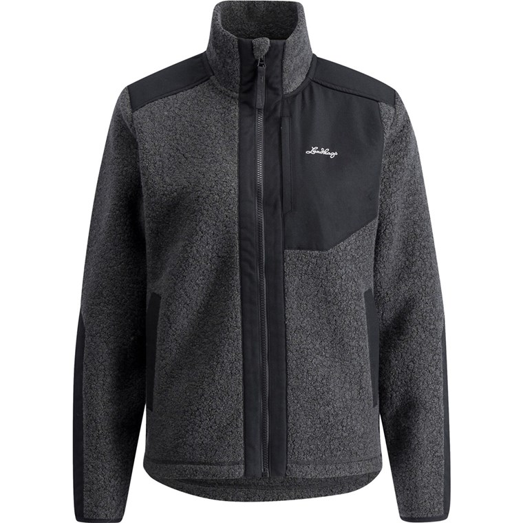 Lundhags Saruk Wool Pile MidFull Zip W Charcoal