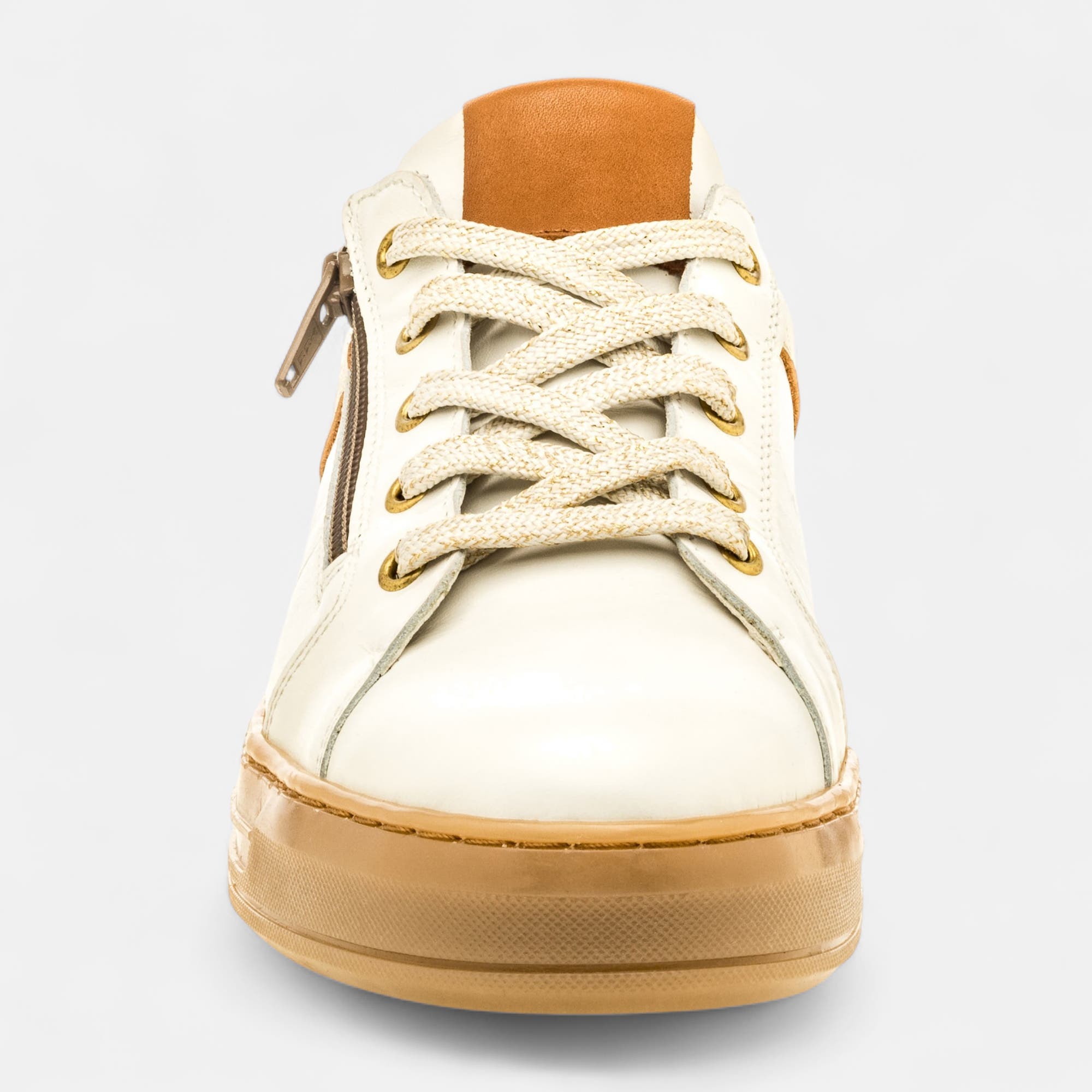 Baskets basses Femme en cuir blanc