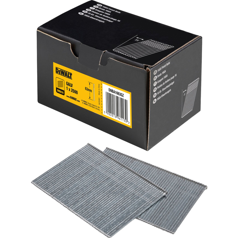 DeWALT DNBA16 nagels 16G 63mm