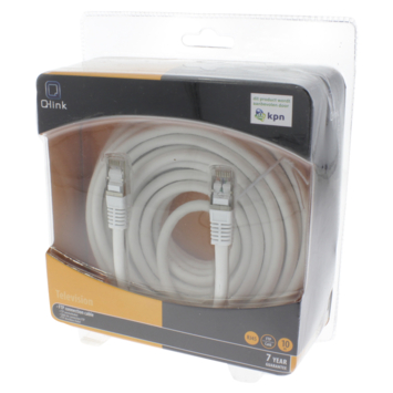 Q-Link FTP aansluitsnoer RJ45 10 meter KPN keur
