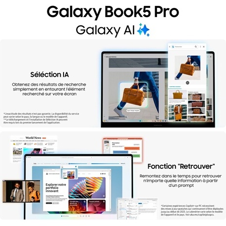 PC portable Samsung Galaxy Book5 Pro écran tactile 14