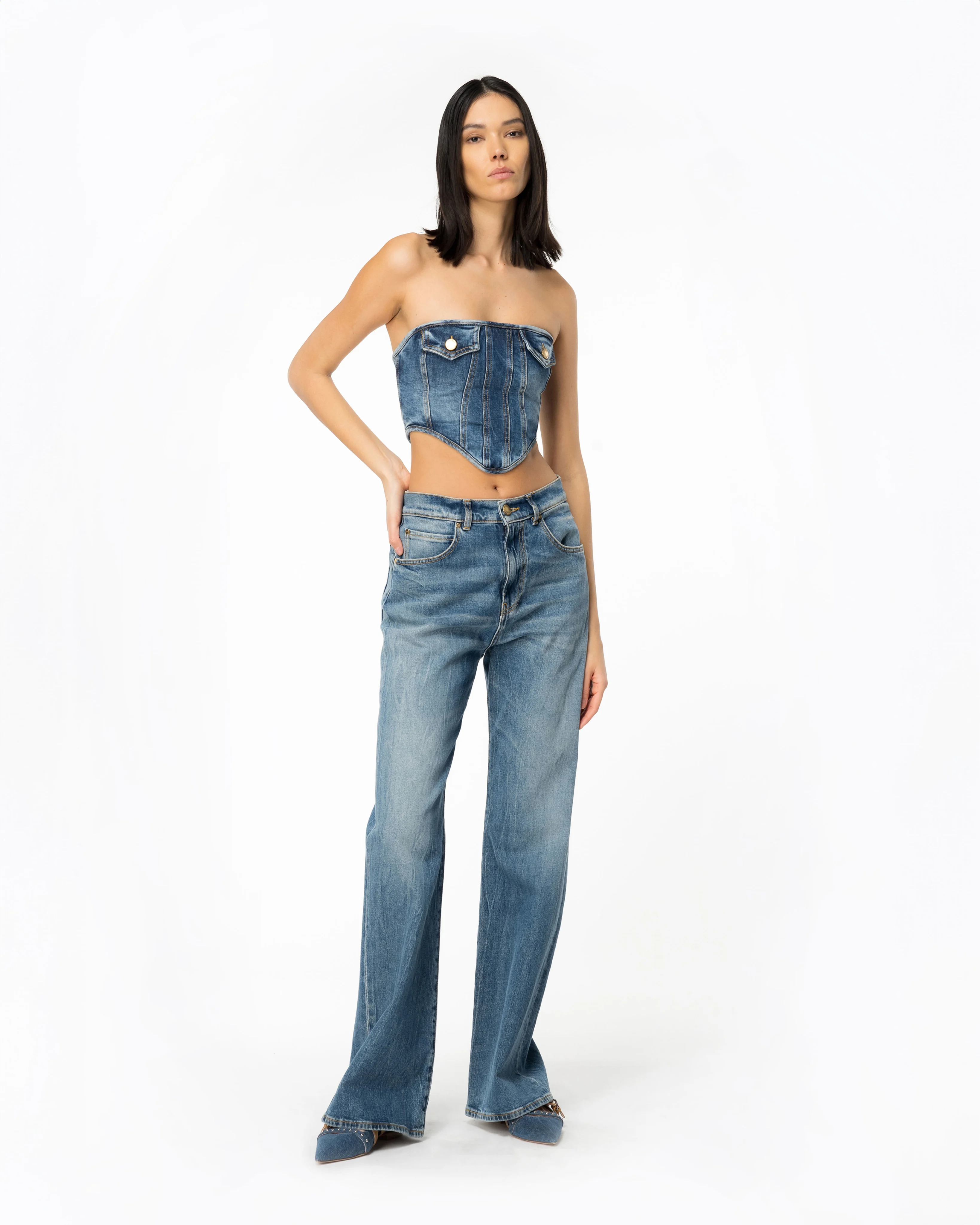 Top bustier | Bleu