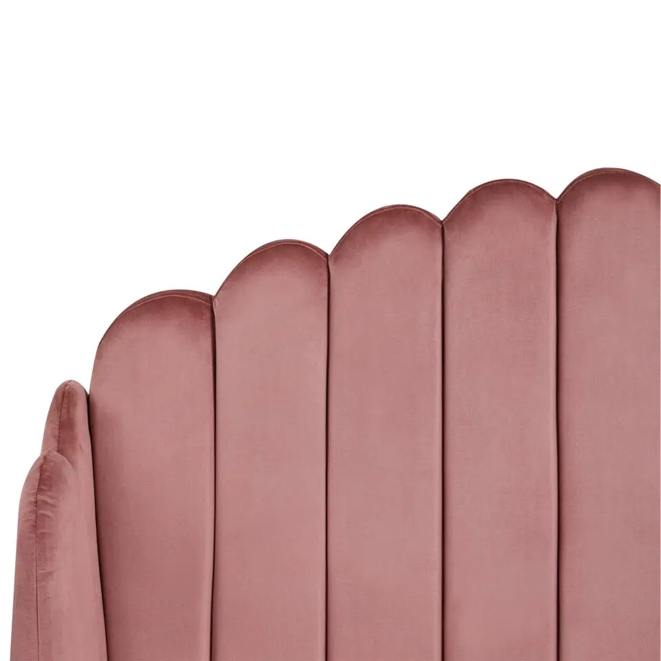 AMBILLOU - Tweepersoonsbed - Roze - 120 x 200 cm - Fluweel