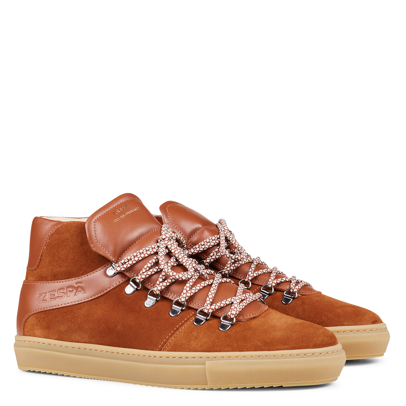 Baskets montantes en cuir | Marron