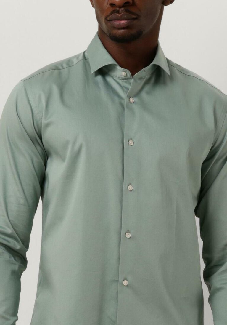 groene genti klassiek overhemd s9254-1109