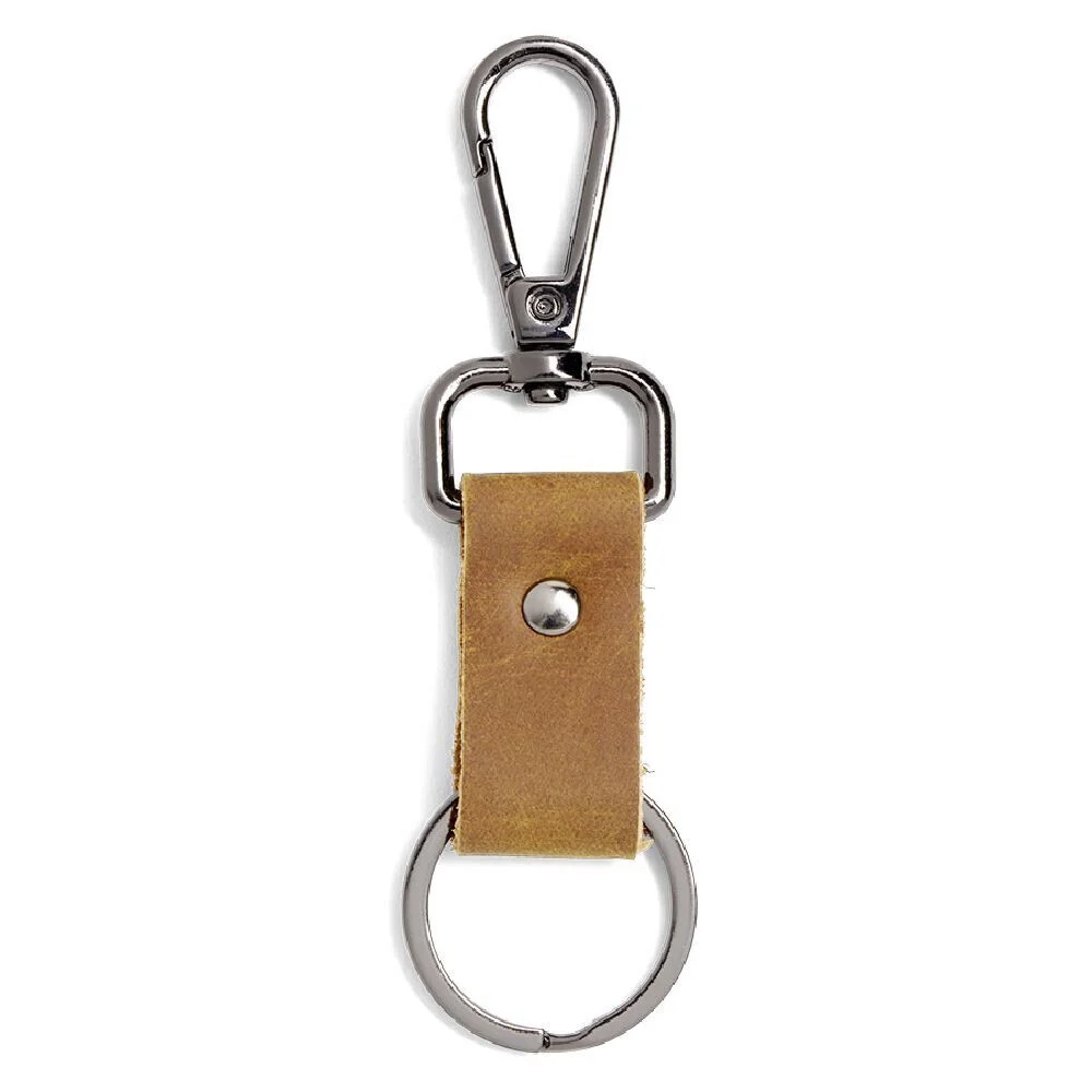 Porte clé lanière simili avec mousqueton