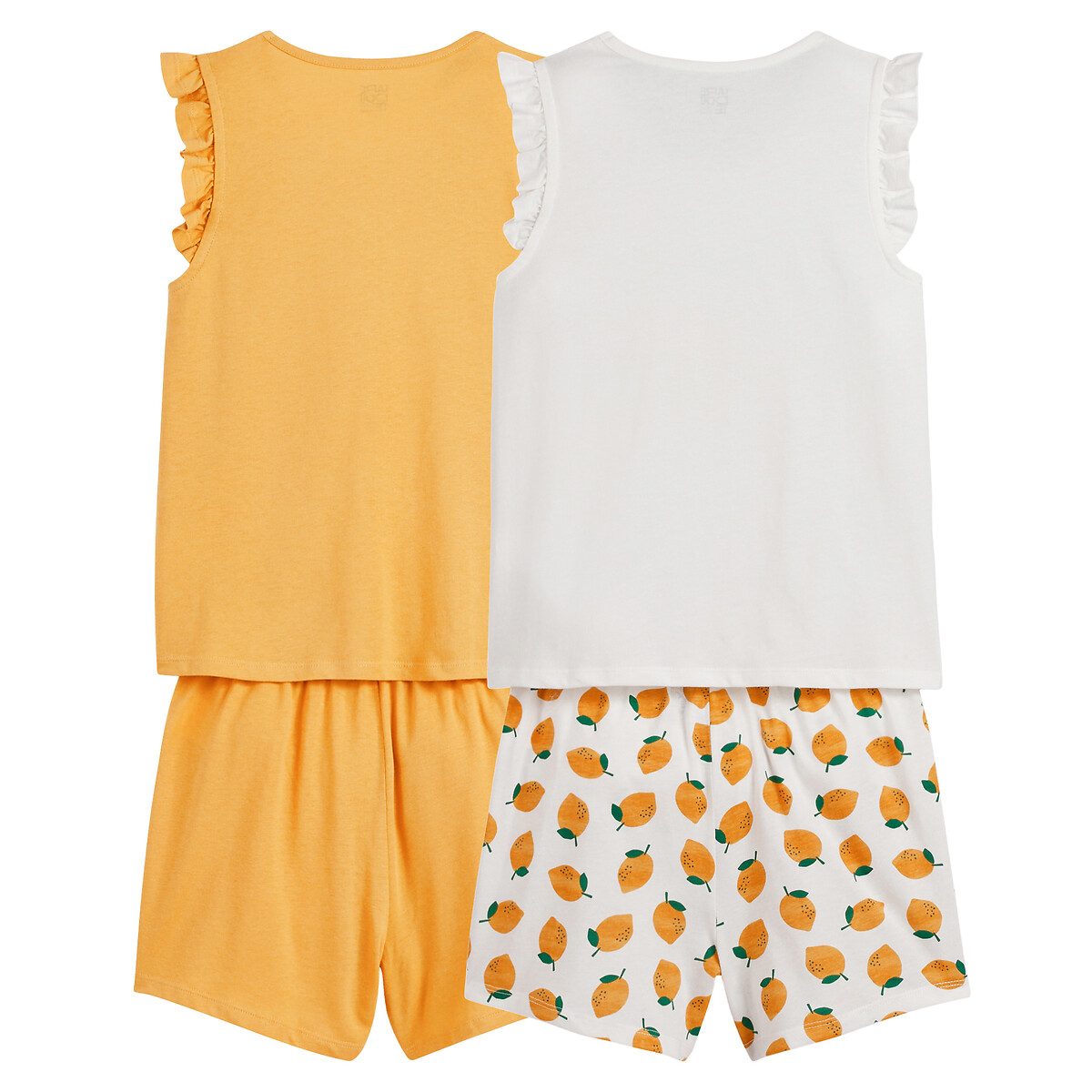 COLEÇÃO LA REDOUTE<br>Conjunto de 2 shorts de pijama de algodão