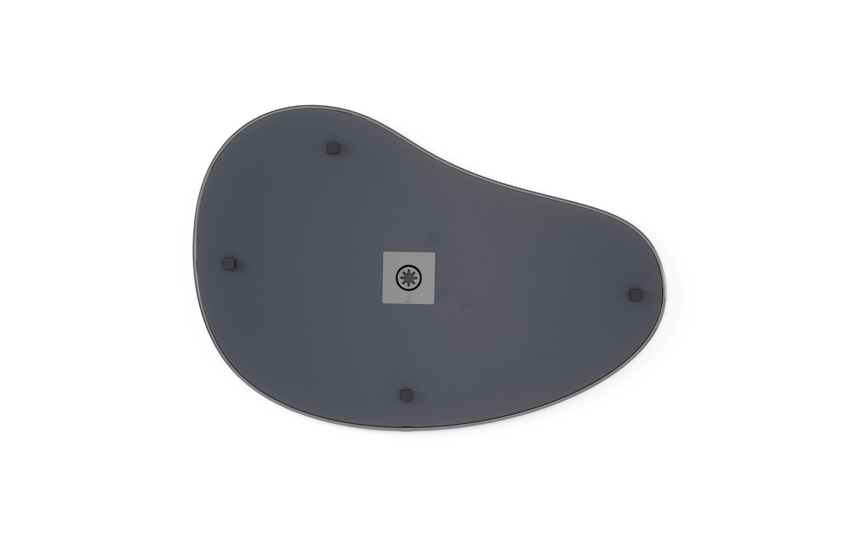 Spiegel Hubba Pebble 61 x 91 cm, Schwarz<br>Geformter Wandspiegel