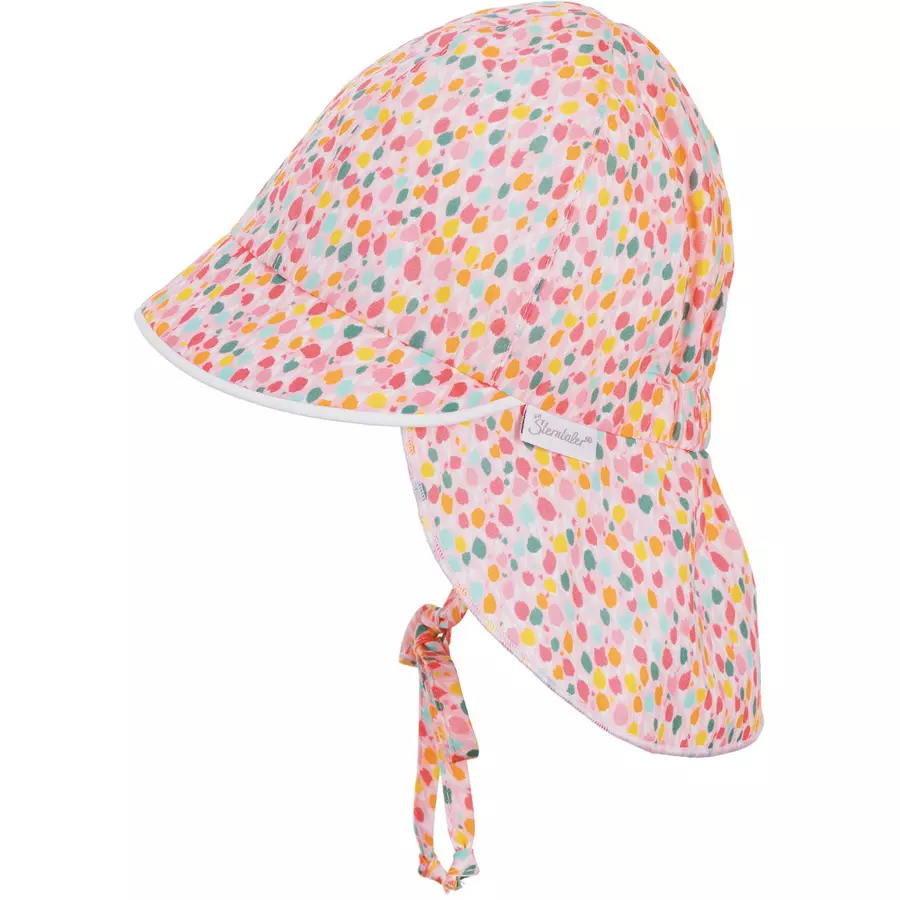 Sterntaler Schirmmütze mit Nackenschutz rosa