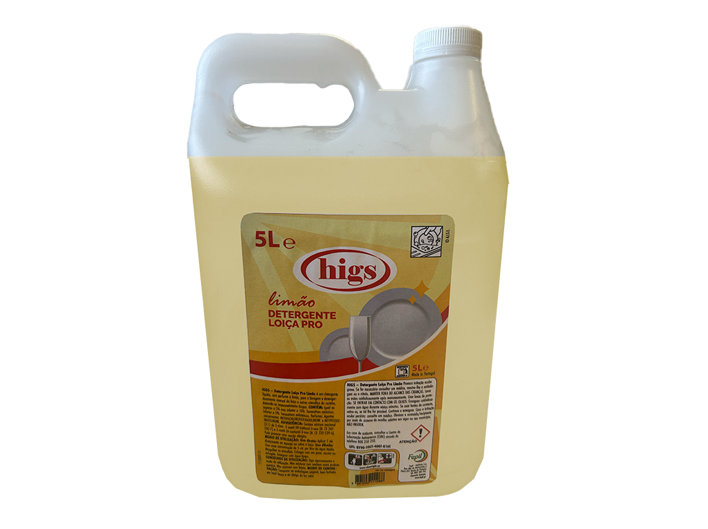 DETERGENTE LOIÇA MANUAL HIGS LIMÃO 5L