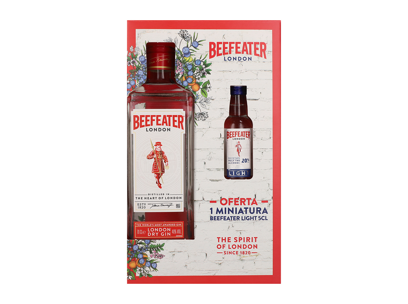 GIN BEEFEATER DRY 0.70L COM OFERTA 2 RTD'S