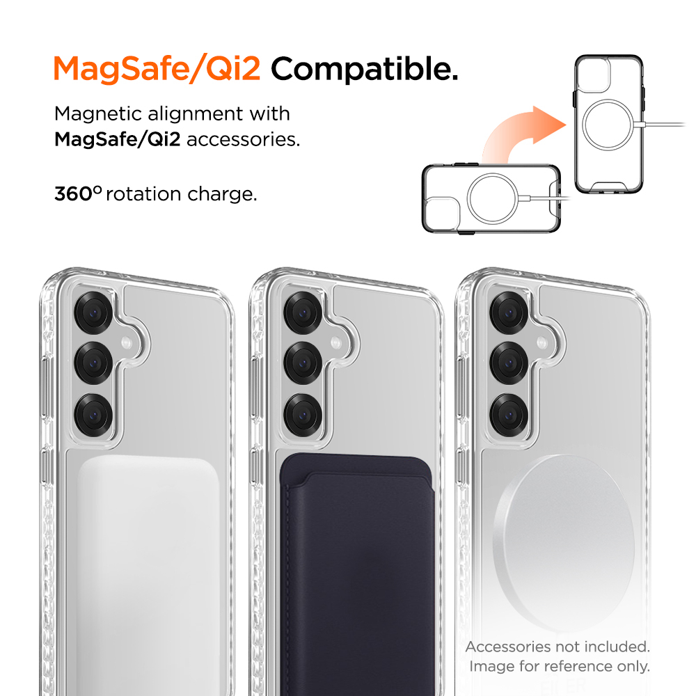 Samsung Galaxy S25  Plus Ice Grip Case Hardcase Schutzhülle MagSafe-Modul (EGCA00715) - Transparent