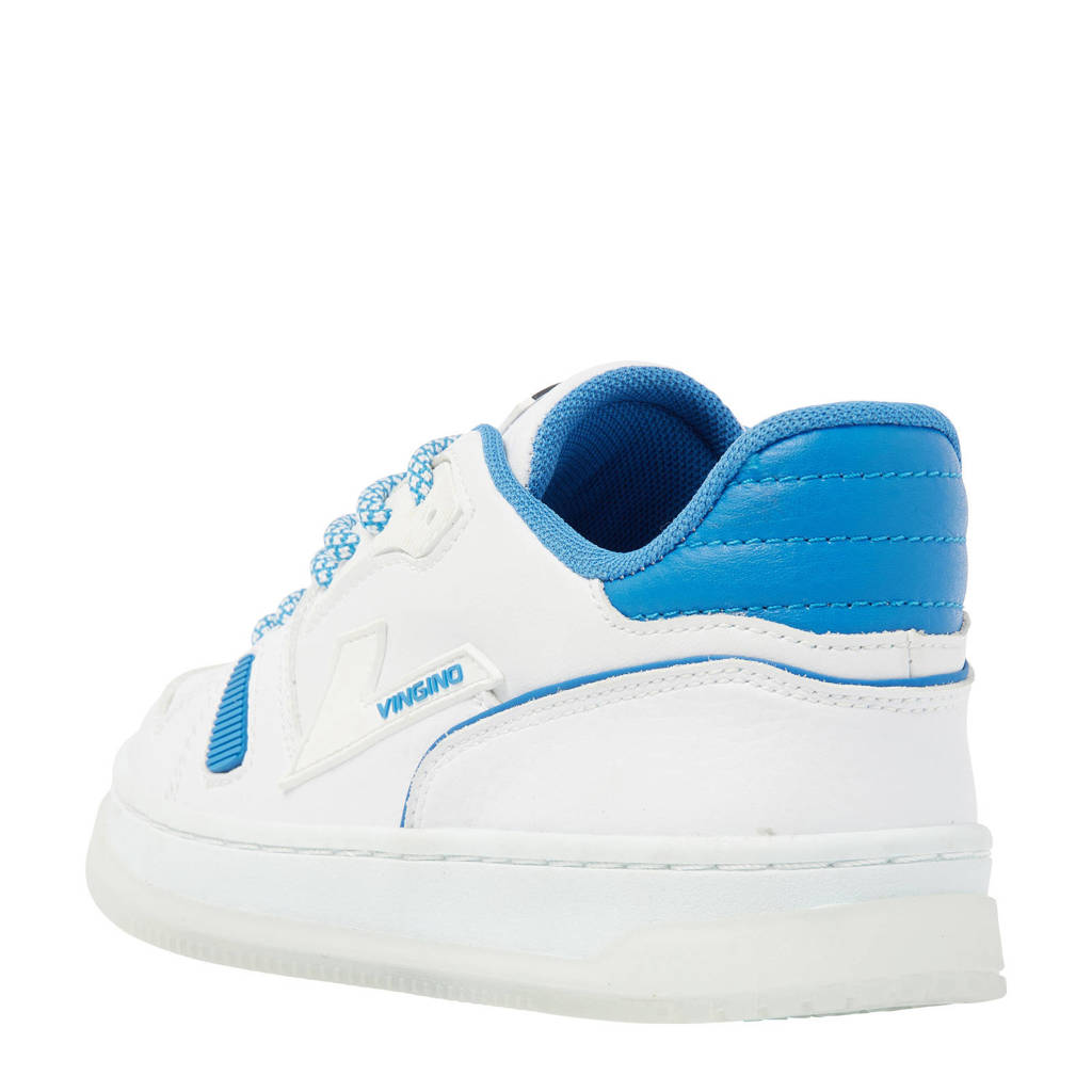 Vingino Joshua Lowleren sneakers wit/blauw