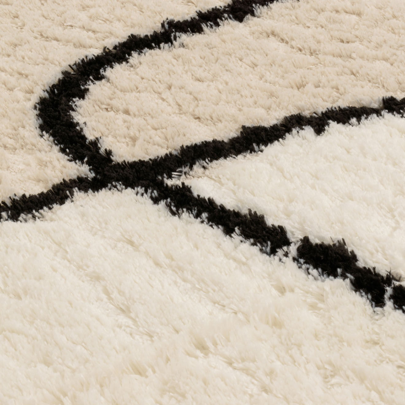 Nazar Rugs Tapis shaggy doux Lasso 673 beige - 160x230 cm