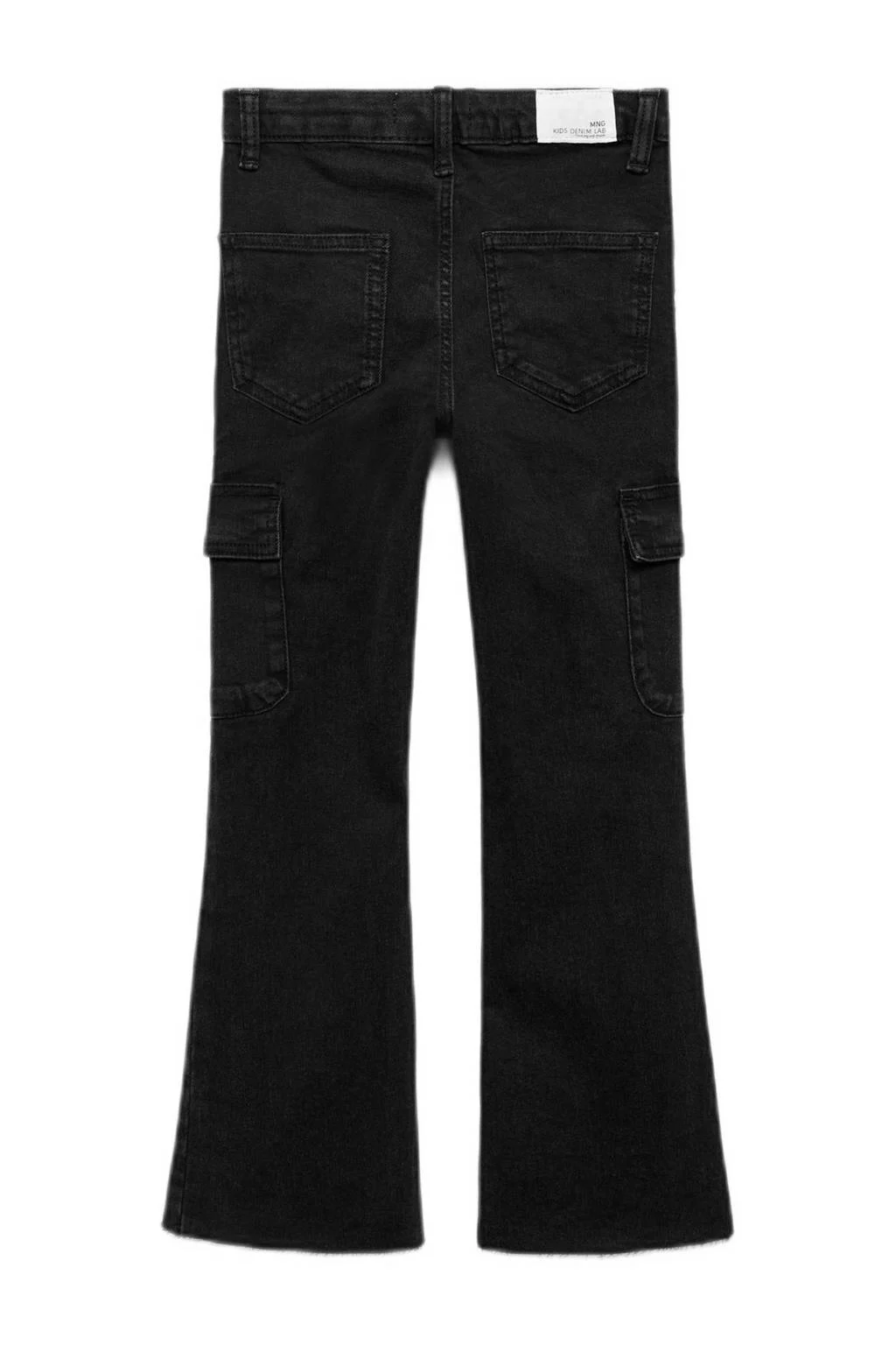 Mango Kids flared jeans black denim