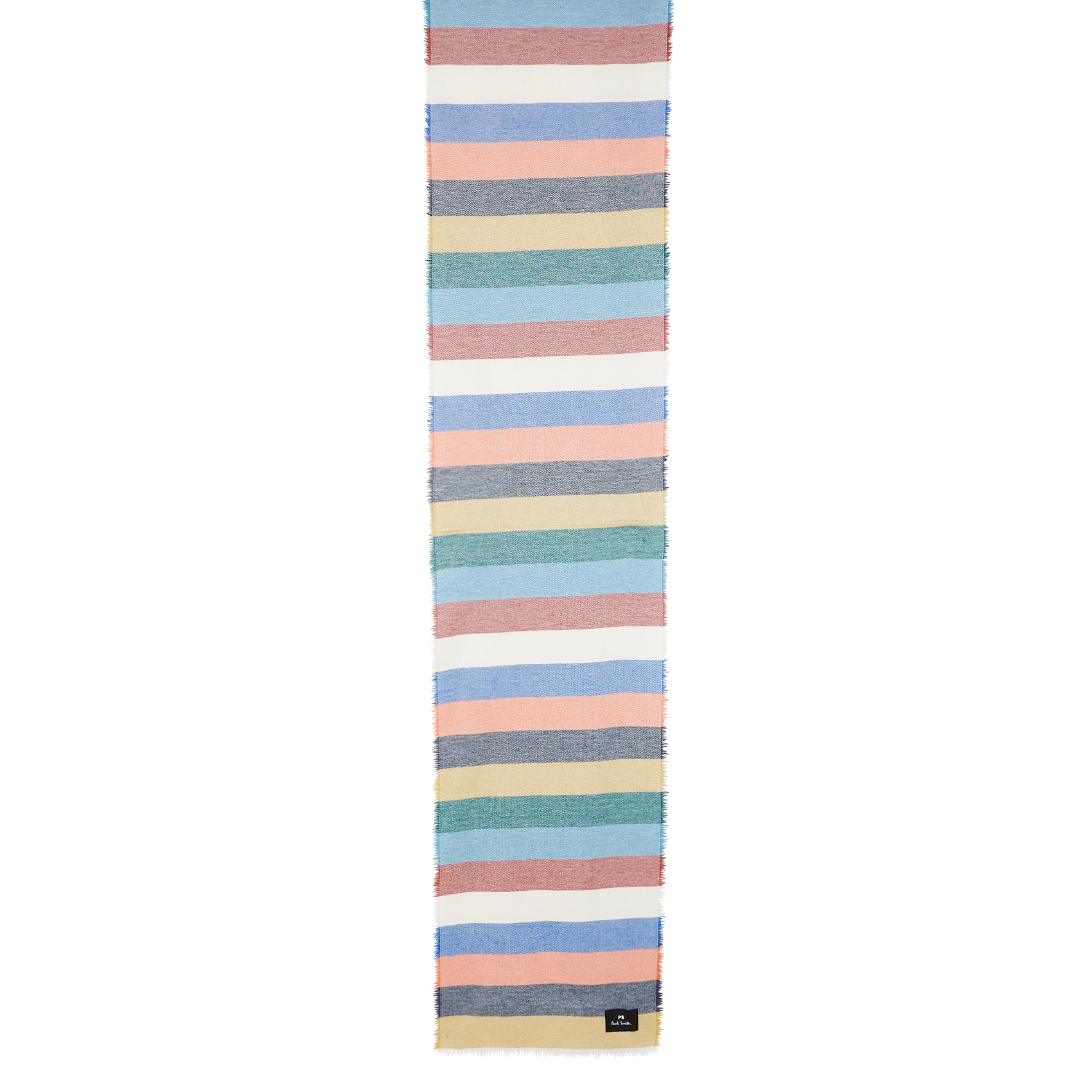 Echarpe rayée en coton | Multicolore