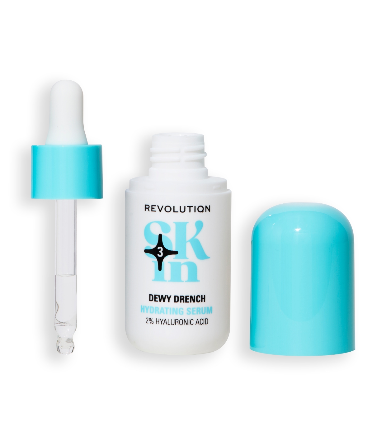 Revolution Skin - *Happy Hidrate* - Sérum facial hidratante 2% ácido hialurônico Dewy Drench