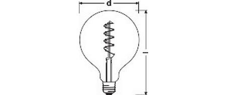 Lampe Vintage 1906 Globe, 4.5W, E27 WarmweissLED-Lampe, Vintage-Edition