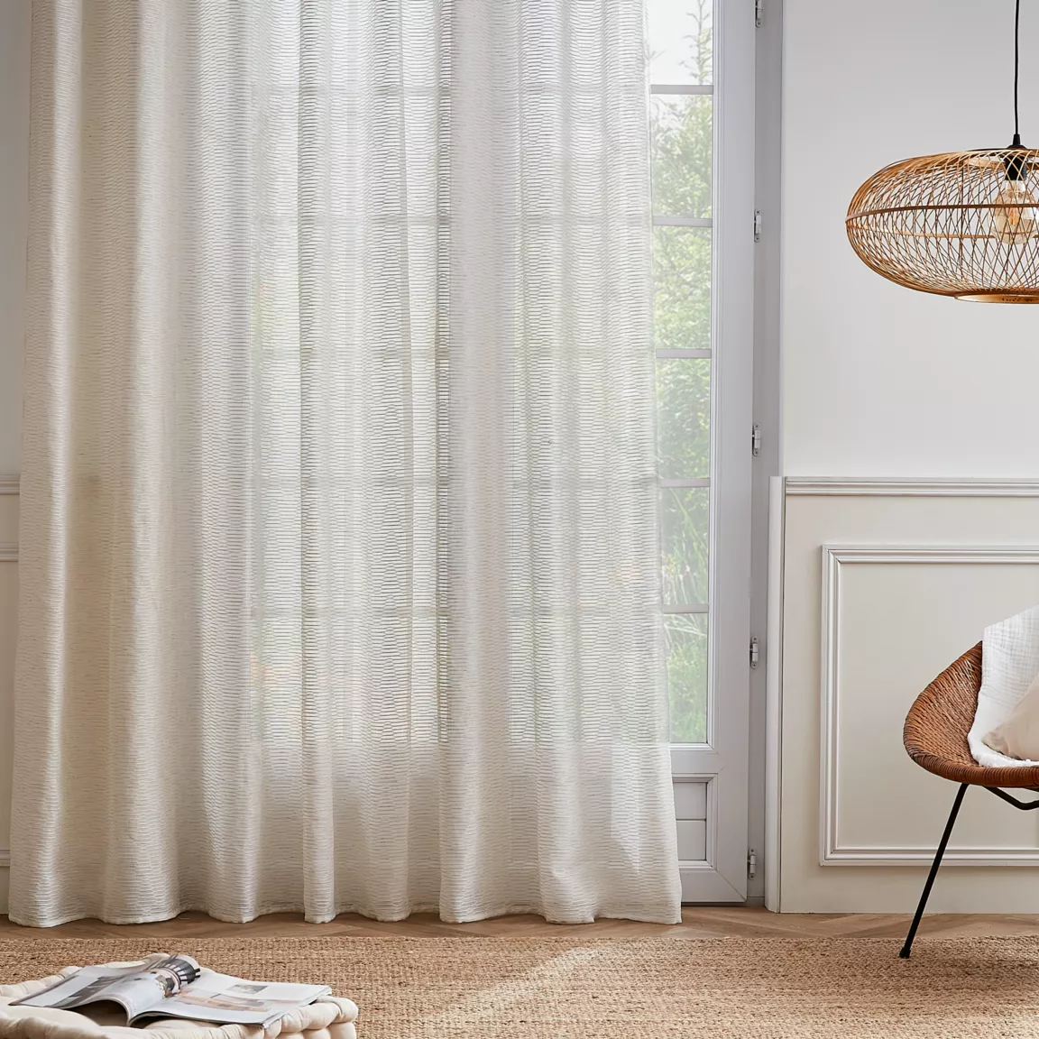 Voilage œillets (280 x 240 cm) Maël Beige