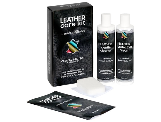 VIDAXL - Coffret nettoyage Kit d'entretien du cuir care kit 2x250 ml