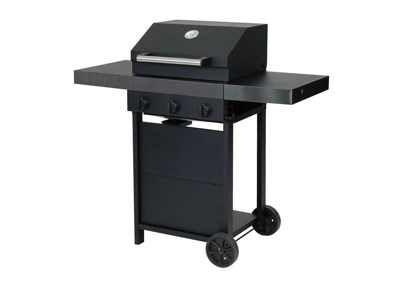 STRUCT Gasgrill Mustang 3B Mobiler Gasgrill mit 3 Brennern für Garten, Terrasse oder Balkon