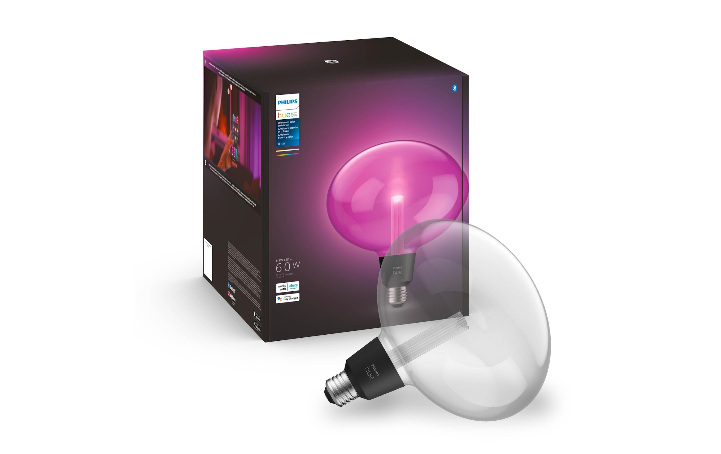 Philips Hue LED-Leuchtmittel »White & Col. Amb.« E27 Farbwechsler