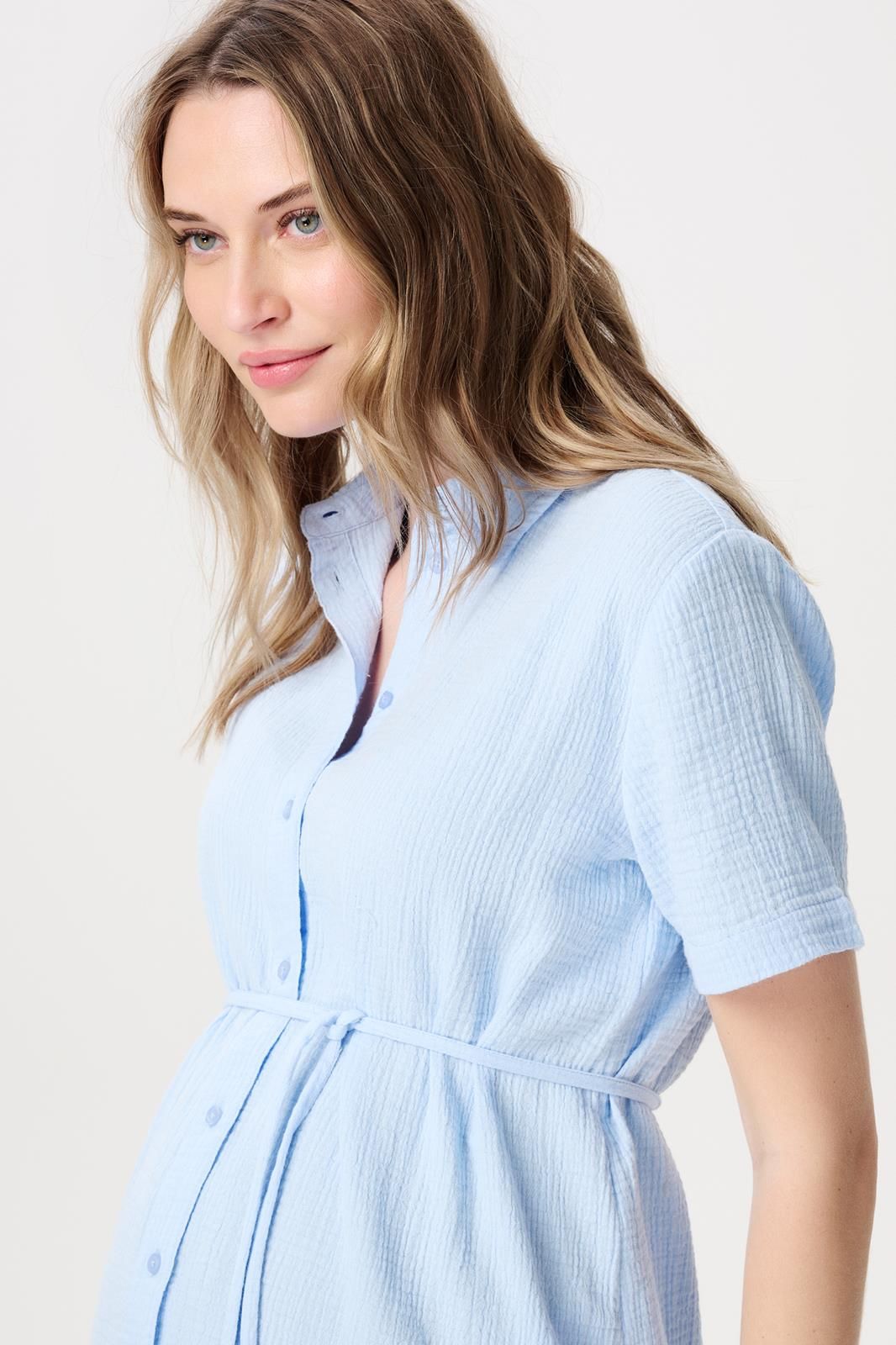 Noppies Maternity Blouse Pepep - Light Sky