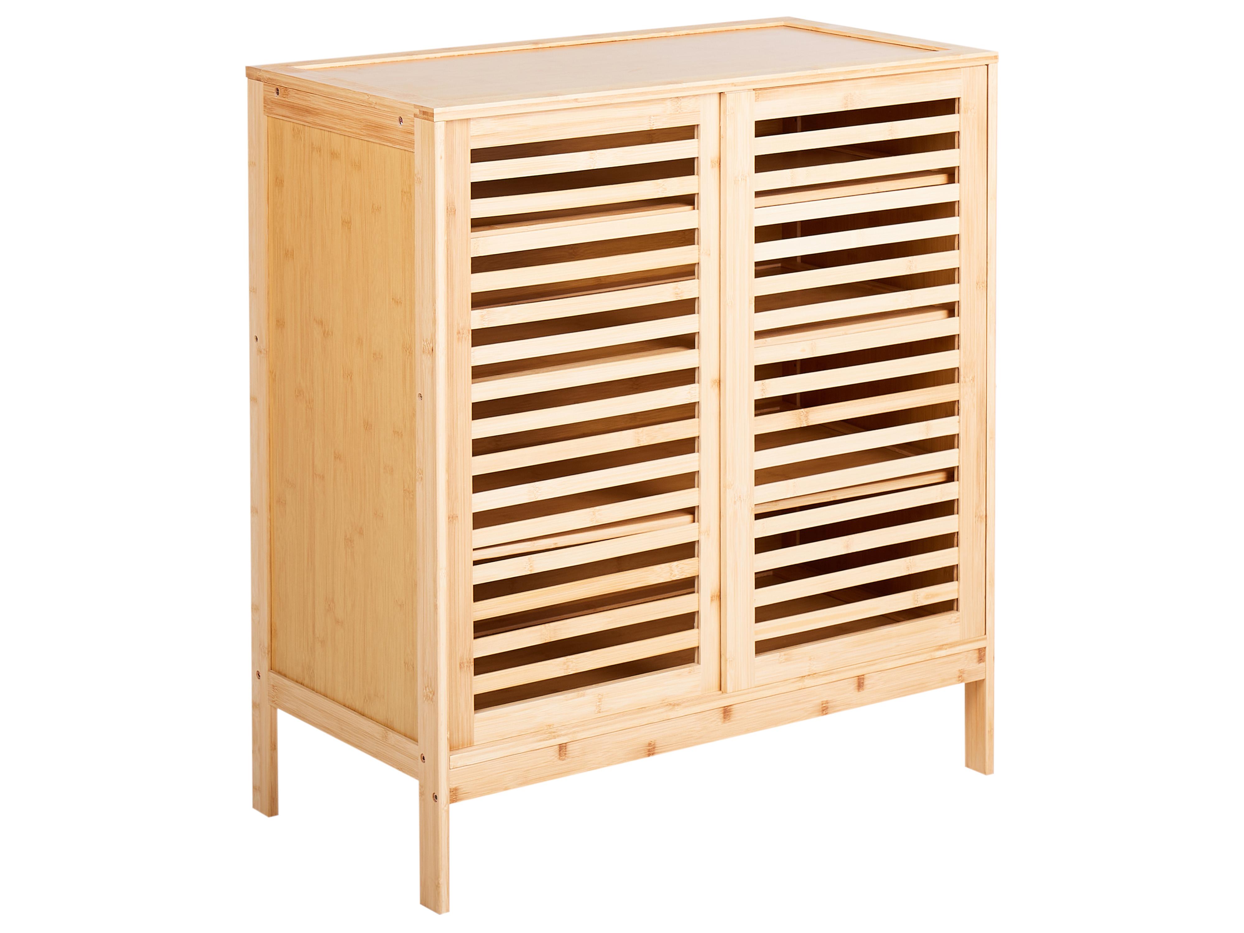 Schoenenkast MIDWOOD Bamboehout Lichtbruin