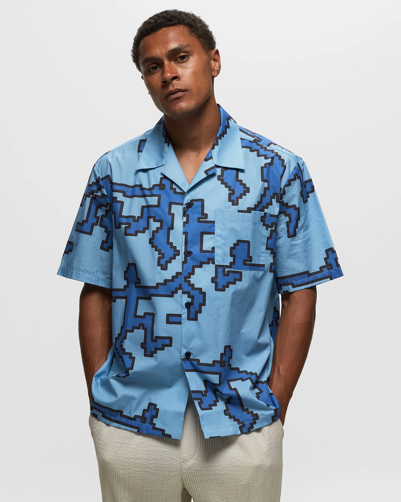Arte Antwerp Pixel Dancer Bowling Shirt