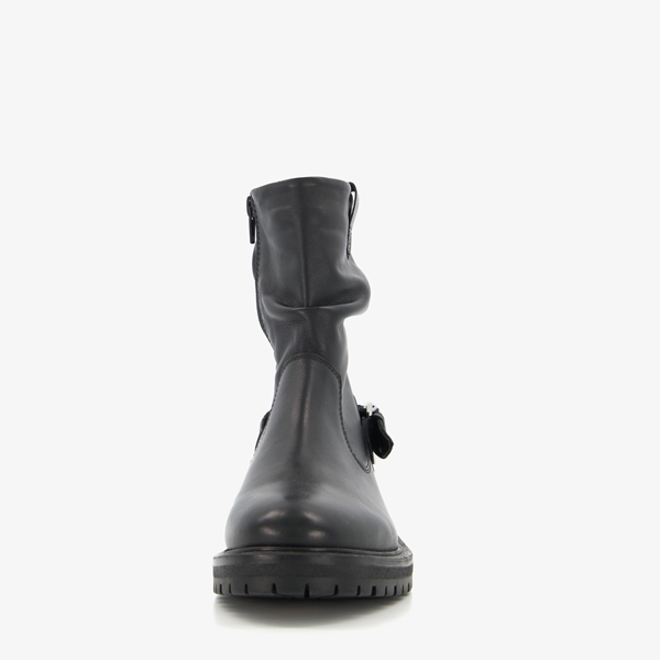 Hush Puppies leren dames boots zwart