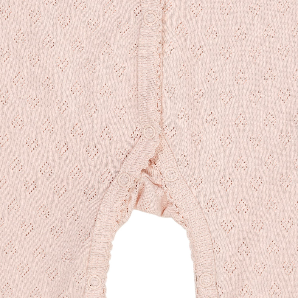 Køb COPENHAGEN COLORS Dusty Rose Pointelle Heart Full Body
