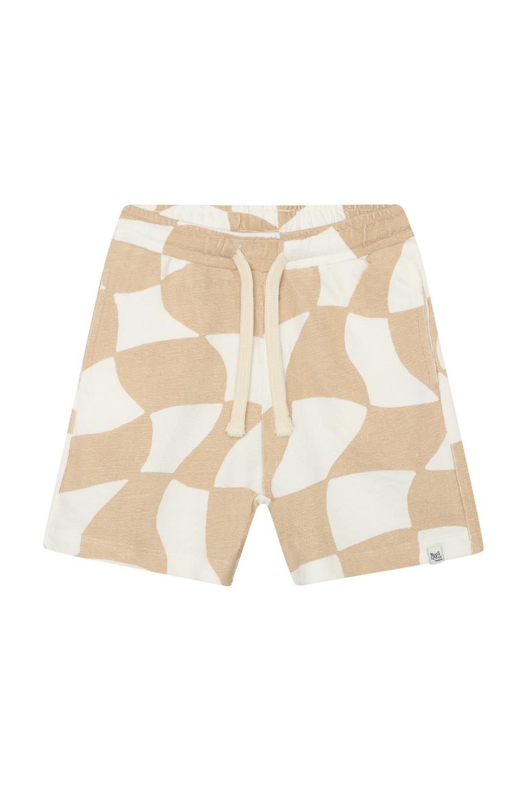 Noppies Kids Korte Broek relaxed fit all over print - Egret