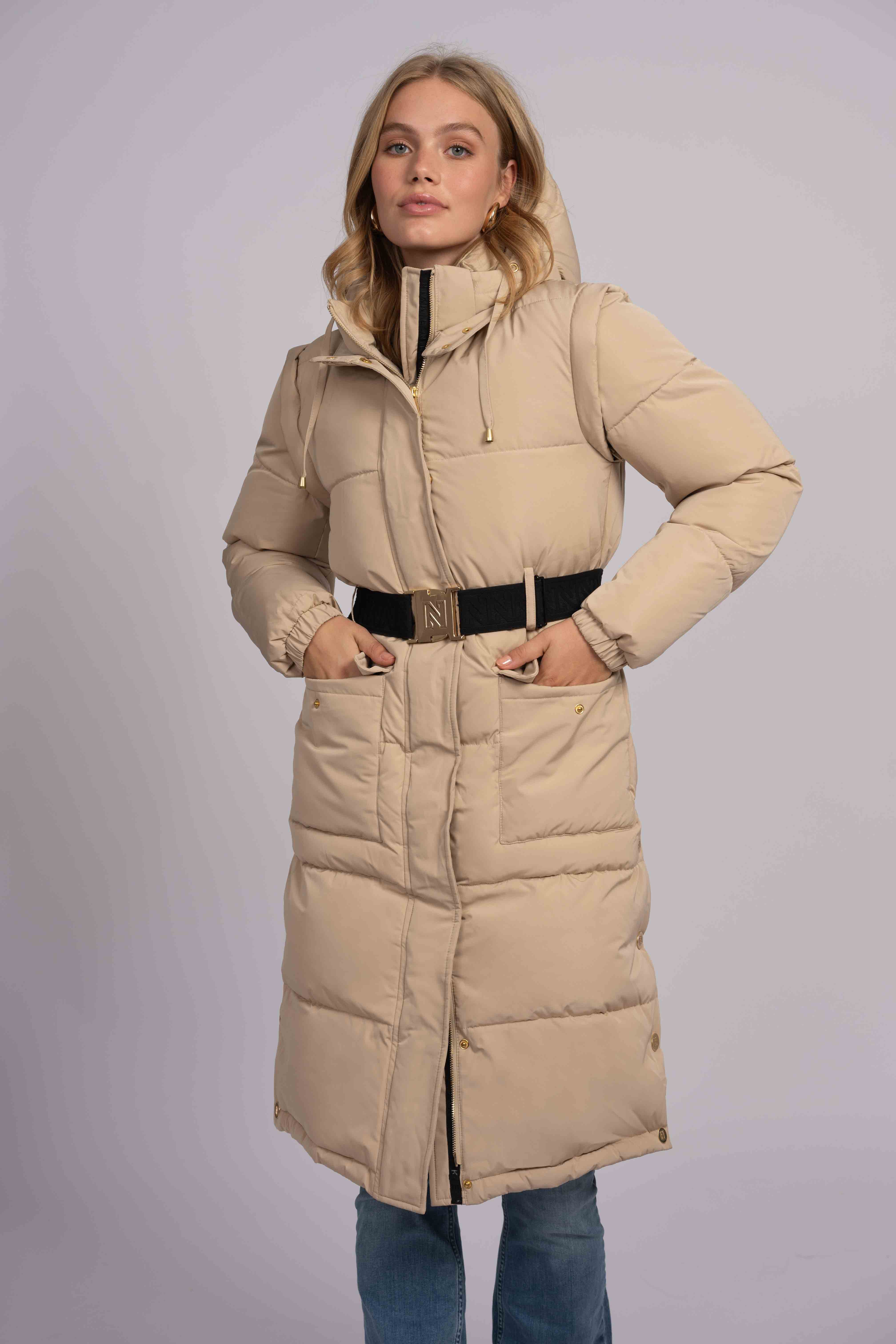 Erda Long Puffer Dame 2549/Hummus