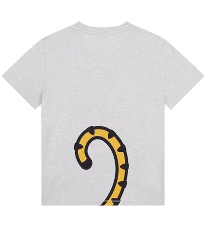 Kenzo T-Shirt - Grau Meliert m. Tiger