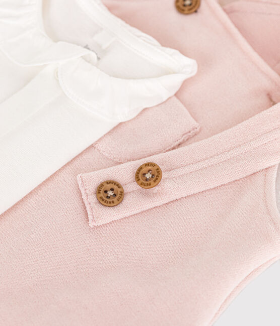 Ensemble salopette en velours bébé