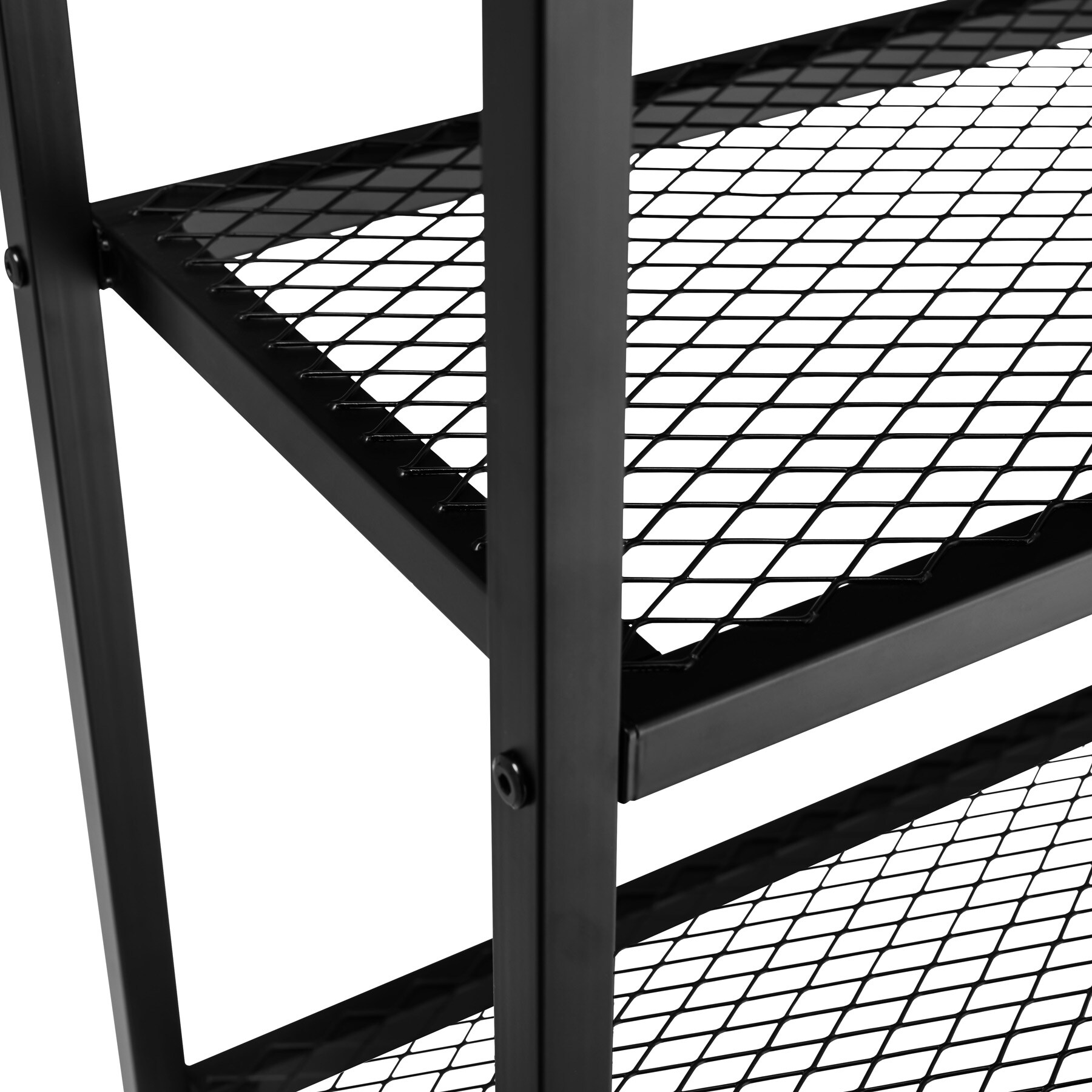 tectake® Konsolentisch, Industrial Style, mit Ablage und 2 Gitterablagen, 100 x 30 x 81 cm