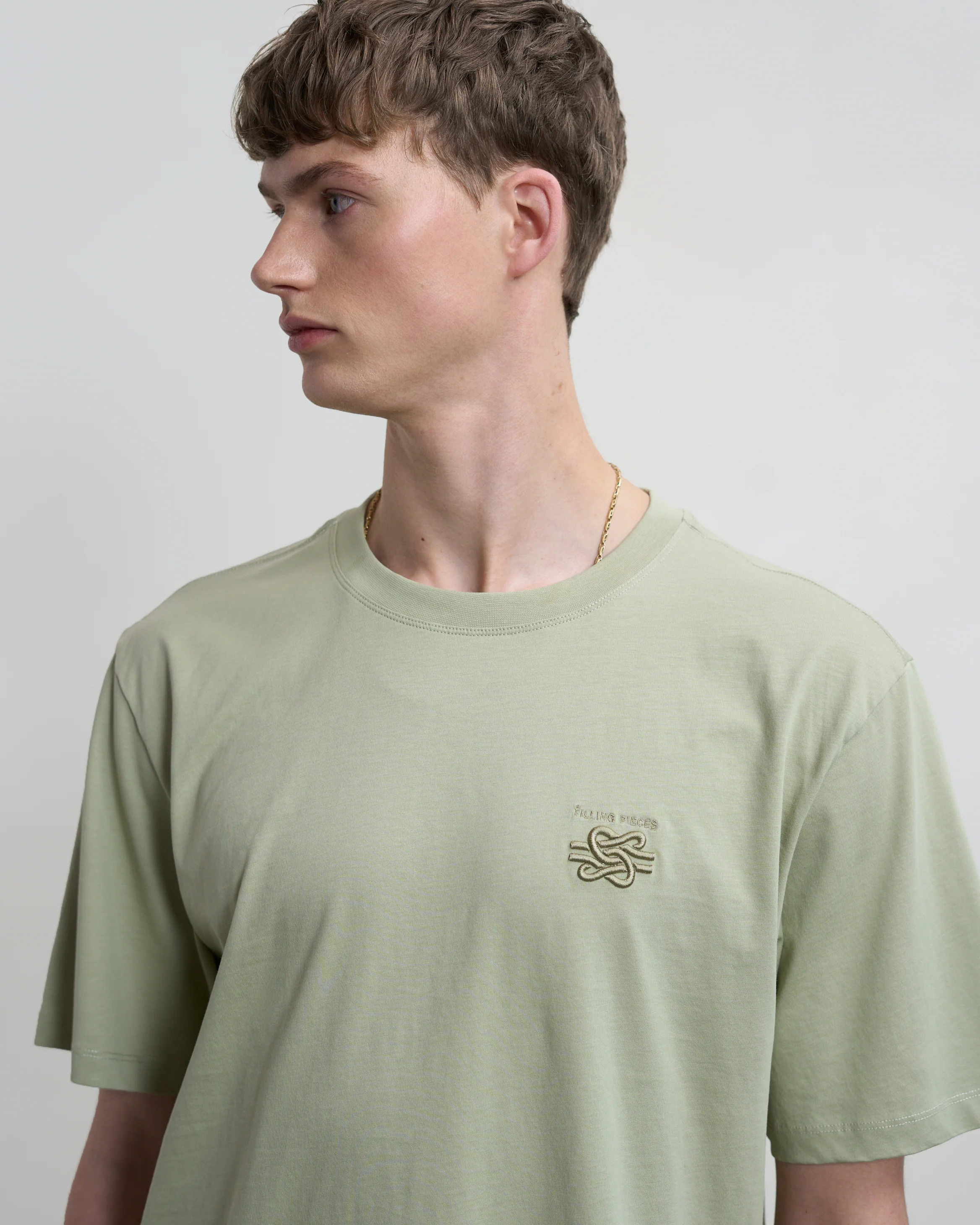 T-shirt Embroidered Knot Tea