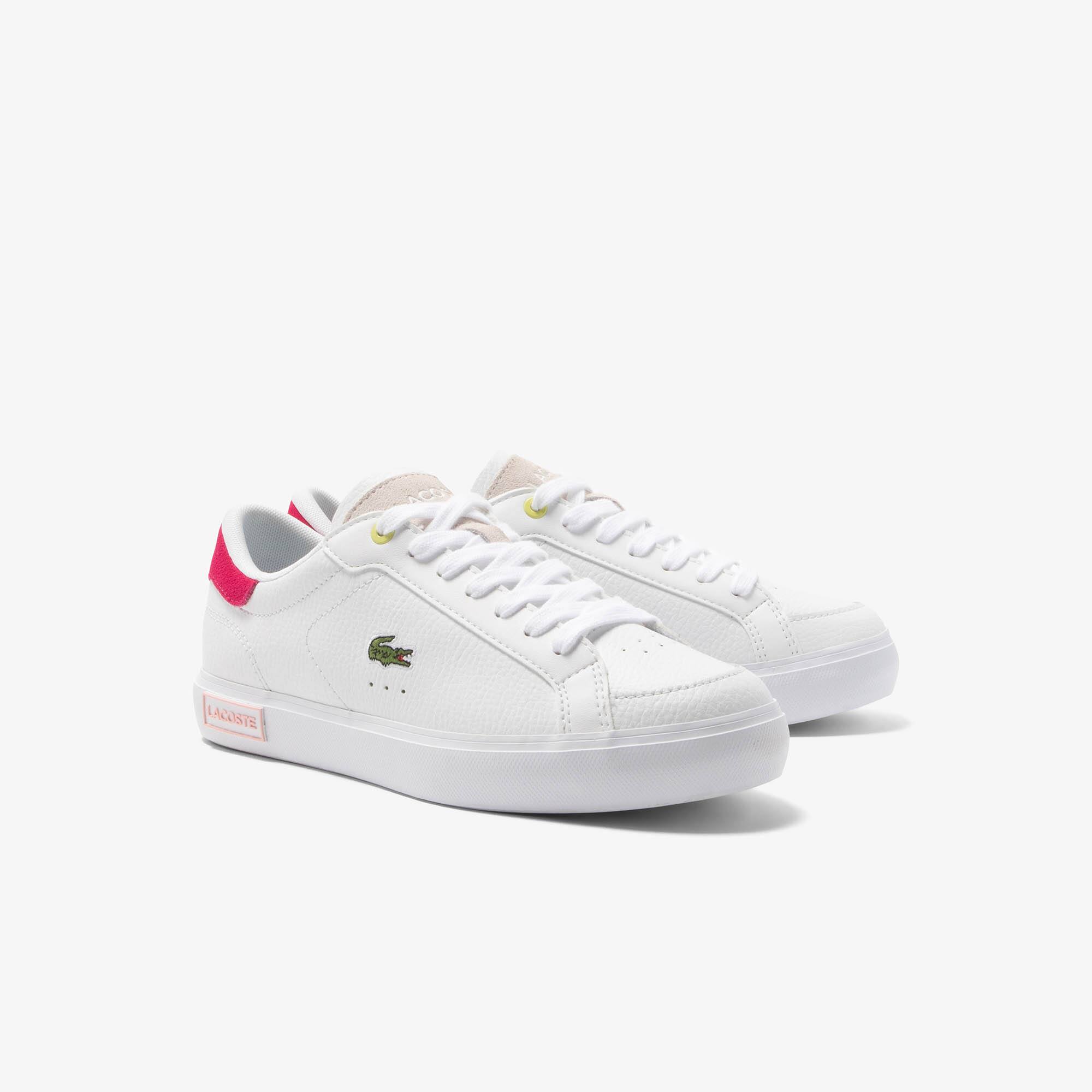 Sneakers Powercourt femme en cuir Sneakers - Blanc - Lacoste - Femme