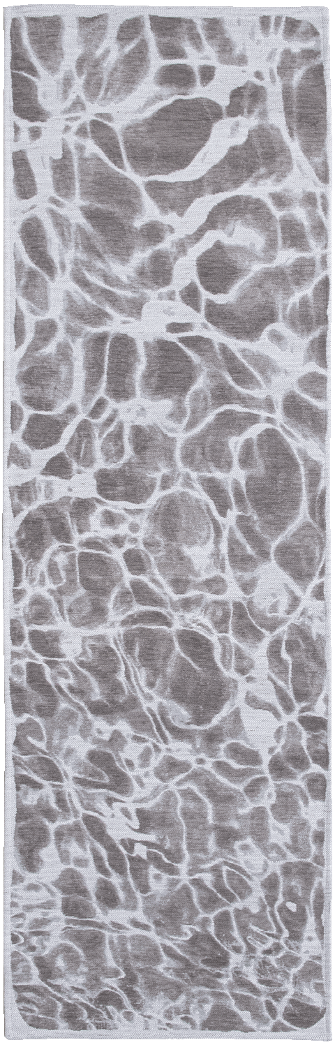 Ecorugs vloerkleed Swim grijs 80x250 cm