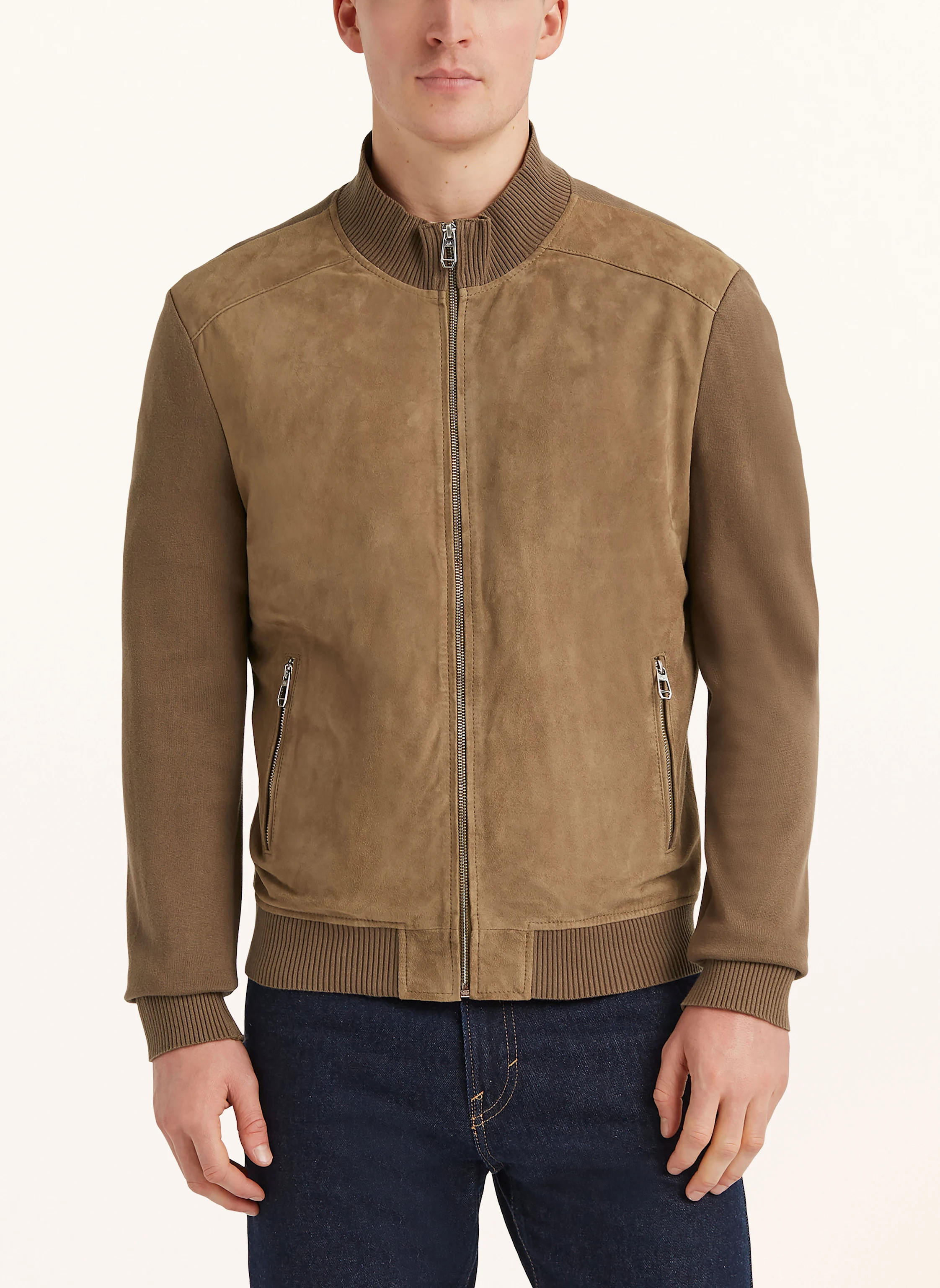 MILESTONE Lederjacke MSTRISTAN im Materialmix