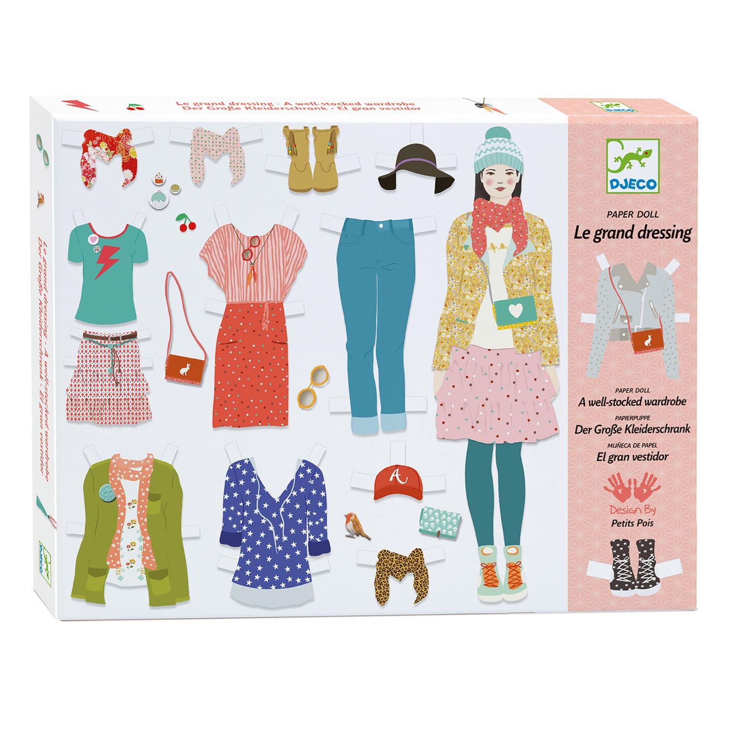 Djeco Papieren Aankleedpop met Stickers