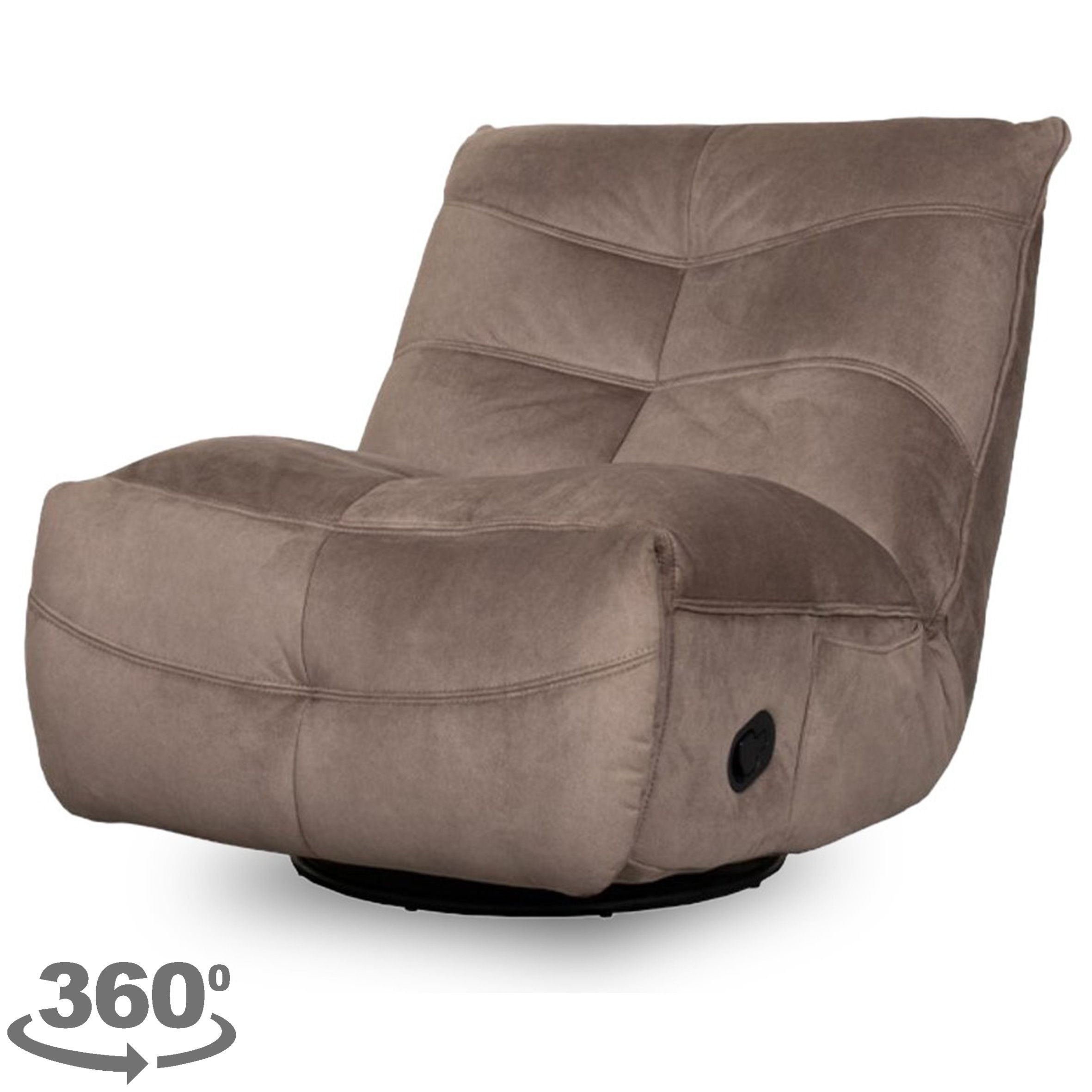 Relaxfauteuil Taupe MW-72.015 Take It Easy B84 x D104 x H94 cm