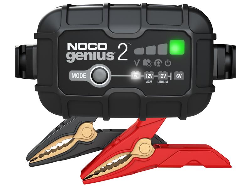 Noco Batterieladegerät GENIUS2EU 6-12 V, 2 A Ladegerät für 6 bis12 V Autobatterien