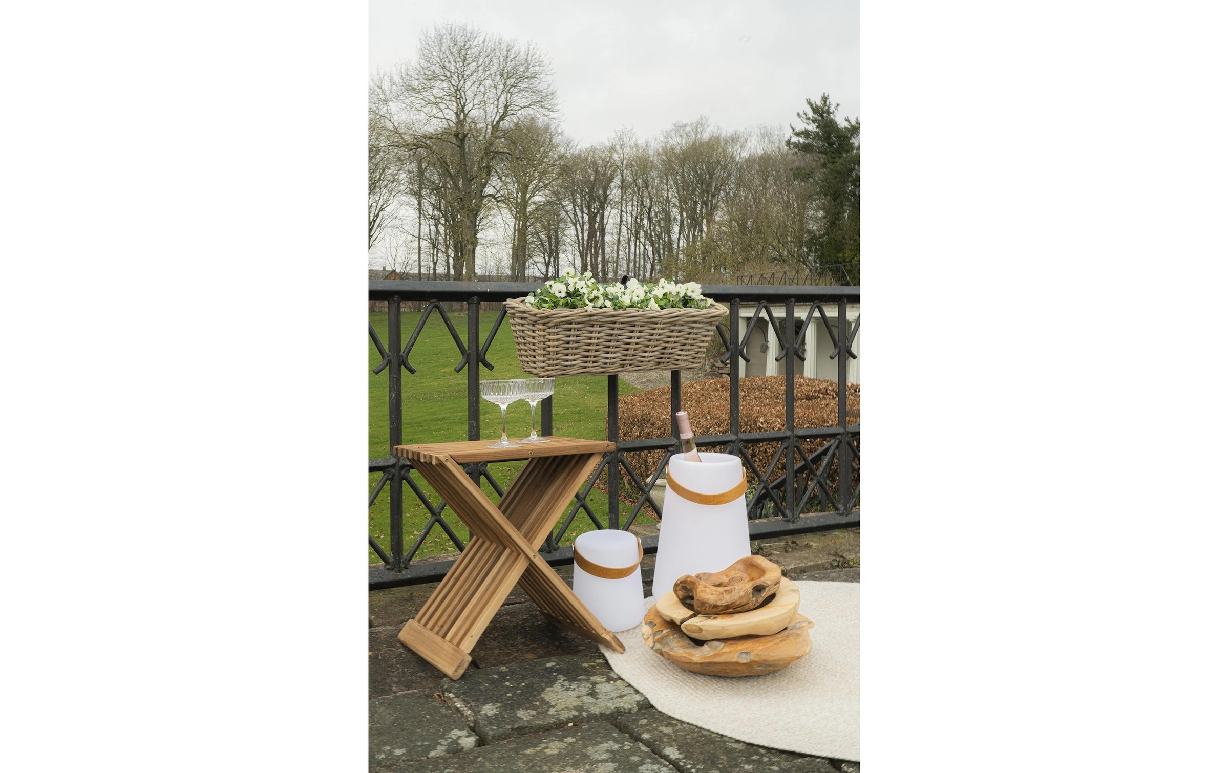 House Nordic Hocker »Hocker Erto 40 x 35 x 45 cm, Nature«