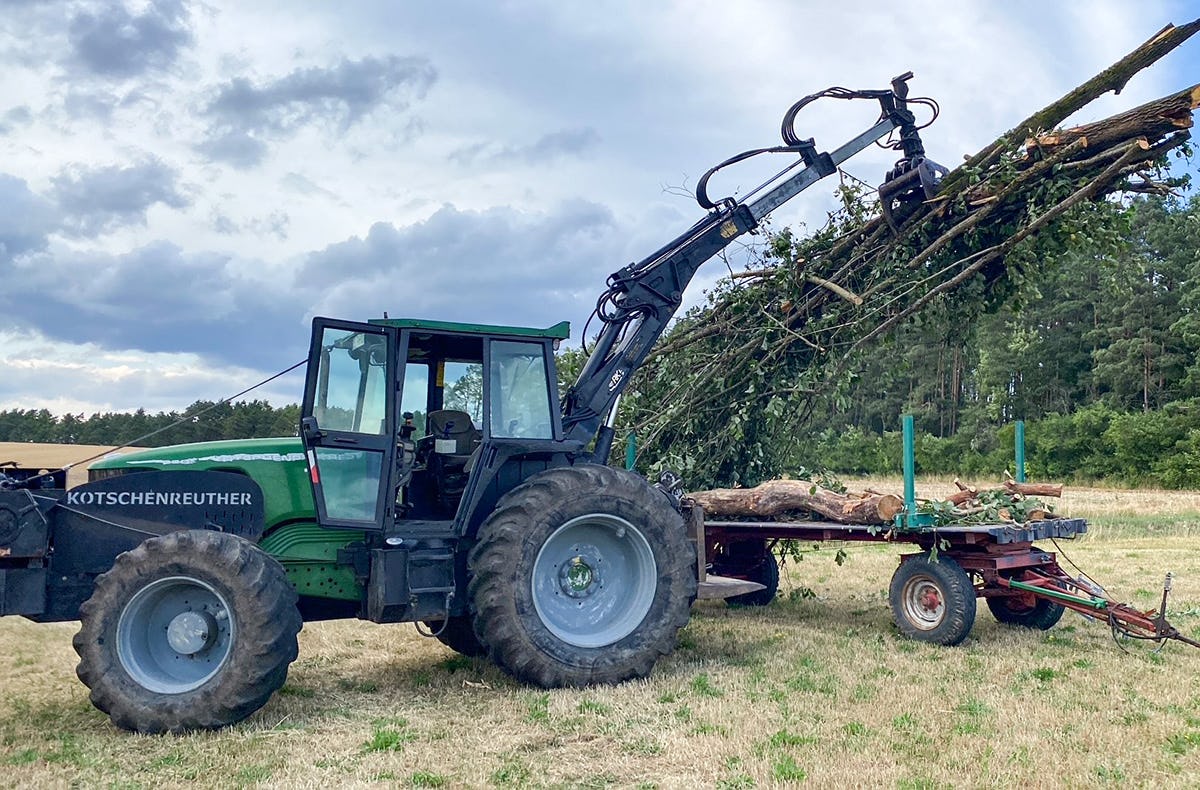 Forst Traktor fahren Kulmbach