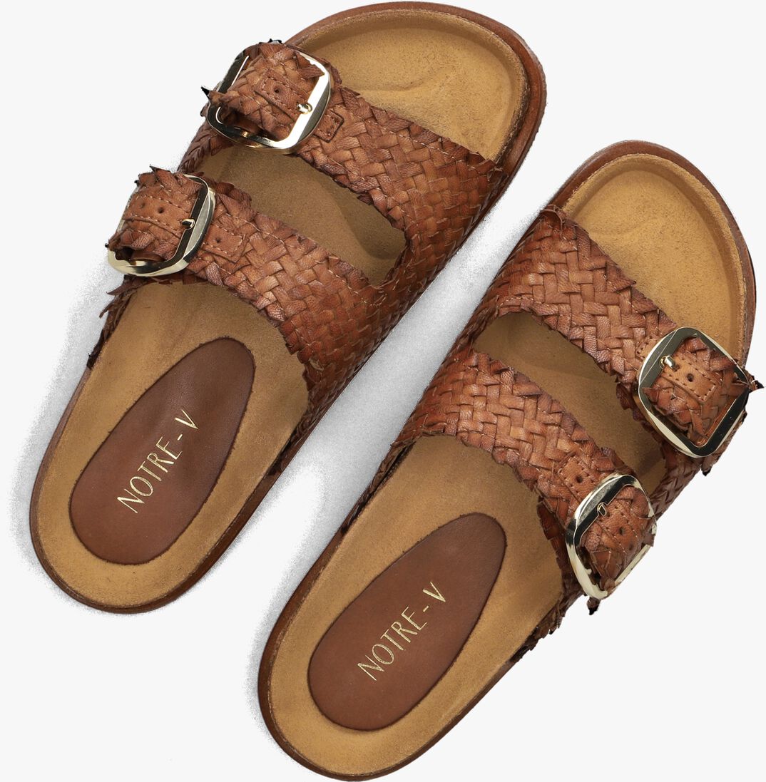 cognac notre-v slippers as-14231