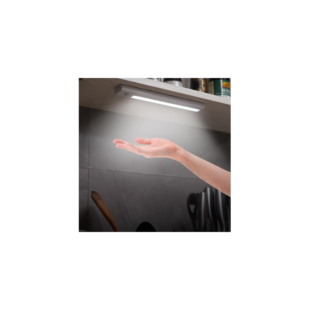 INF LED-lyslist med bevegelsessensor Hvit