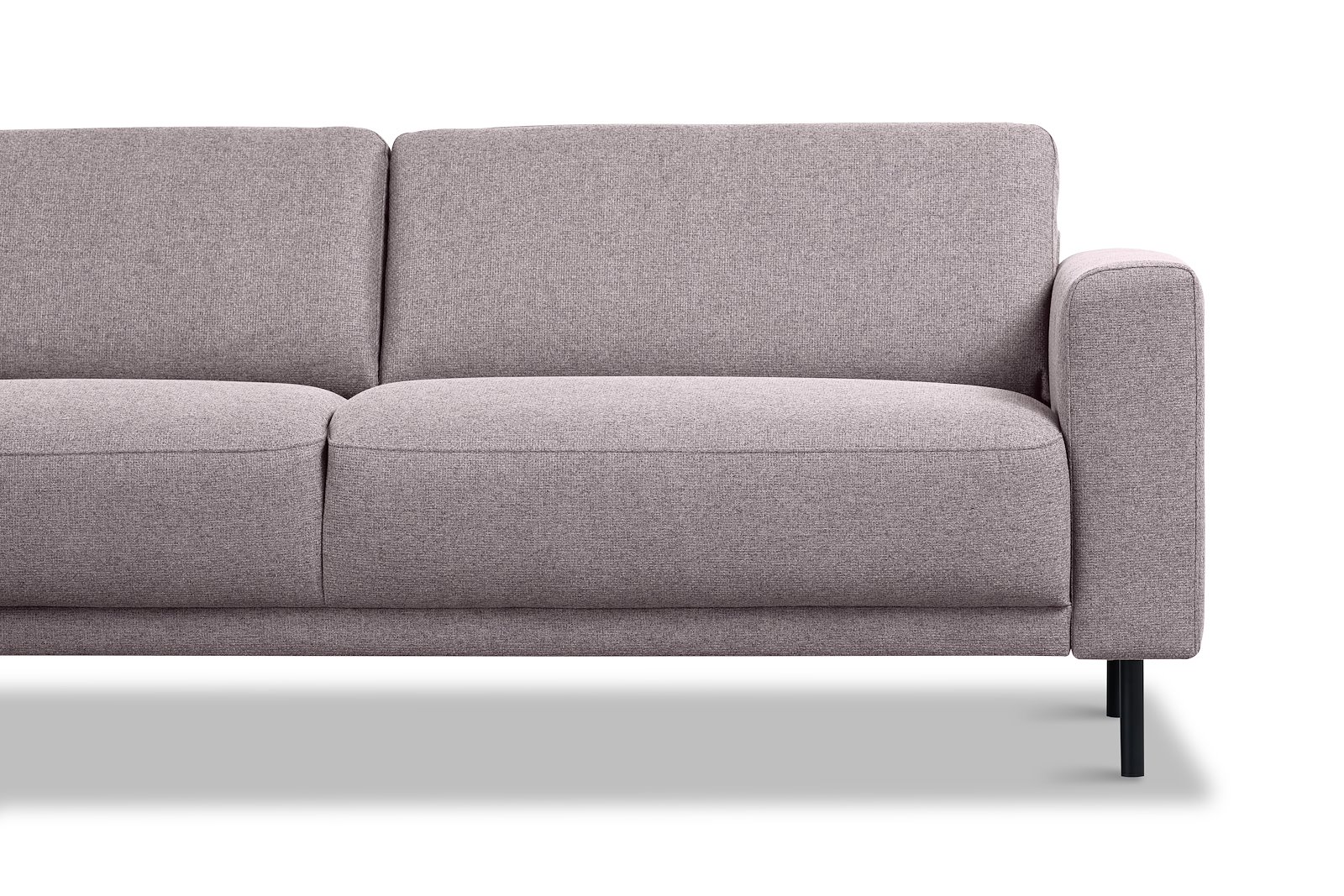 Portland hjørnesofa 23 Tekstil Herby 60 Mole med sorte ben